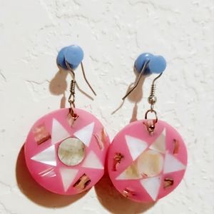 Pink Dangle Earrings